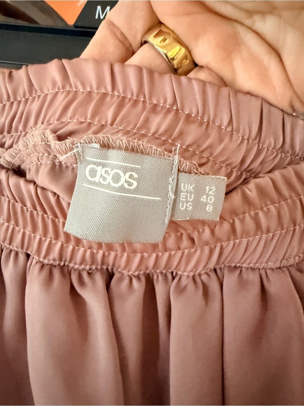ASOS Mauve High-Low Ruffle Skirt - Picture 2 of 3